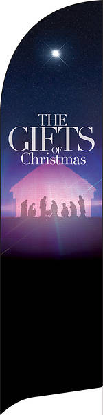 Picture of The Gifts of Christmas Advent Flag Banner