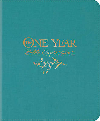 The One Year Bible Expressions (Leatherlike, Tidewater Teal)