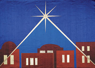 Bethlehem Cobalt Dupioni Altar Frontal