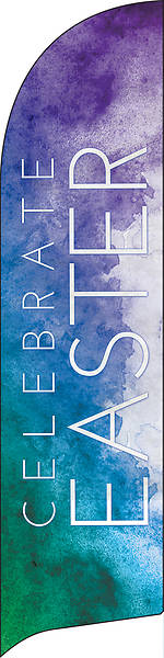 Picture of Celebrate Easter Watercolor Flag Banner