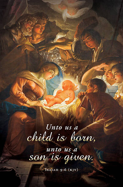 Picture of Christmas Unto Us a Child is Born Bulletin