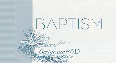 Baptism Certificate Pad Pad