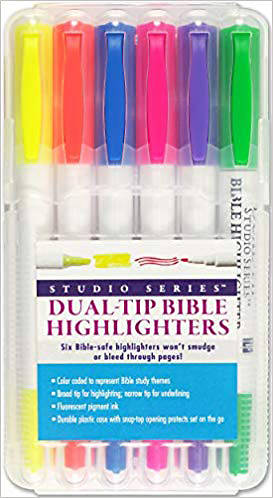 Bible Dual-Tip Highlighters (6-Piece Set)