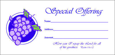Special Offering Envelope - Psalm 116:12 (NIV)