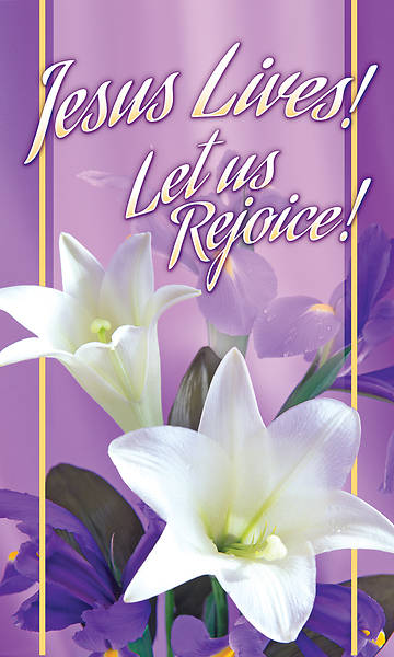 Jesus Lives! Easter 3' x 5' Fabric Banner