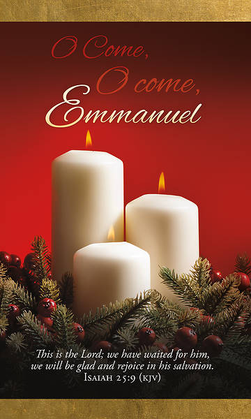 Banner O come, O come, Emmanuel Christmas 3 x 5 Vinyl