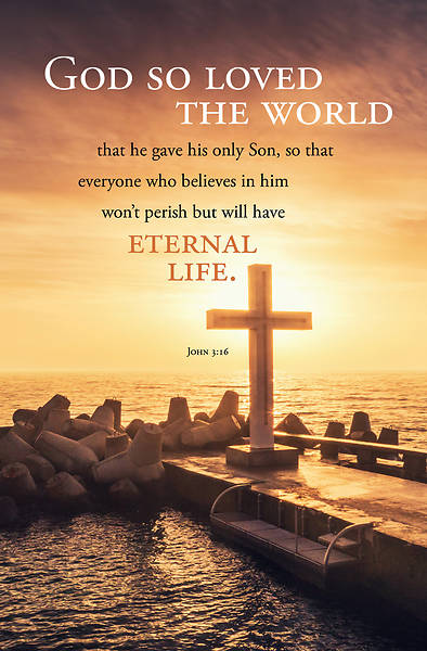 Picture of God So Loved the World John 3:16 Bulletin Regular