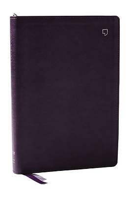 Picture of Net Bible, Large Print Thinline with Cross References, Purple Leathersoft, Comfort Print