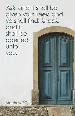 Ask, Seek, Knock Worship Bulletin PKG 100