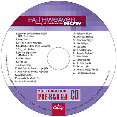 FaithWeaver NOW PreK-K CD Winter 2025-2026