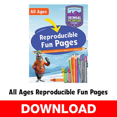 Picture of VBS 2026 Snowball Mountain Challenge All Ages Reproducible Fun Pages Download