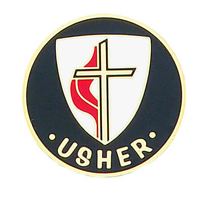 United Methodist Gold-Plated Bronze Usher Pin