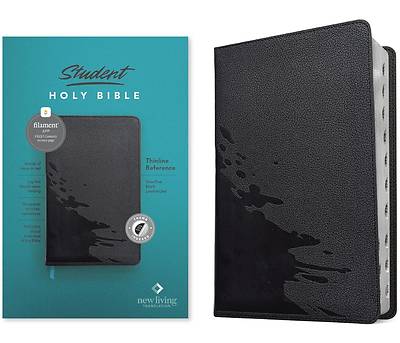 NLT Student Bible, Thinline Reference, Filament-Enabled Edition (Leatherlike, Overflow Black, Indexed, Red Letter)