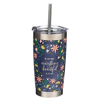 Travel Mug Stainless Steel Everything Beautiful Ecclesiastes 3