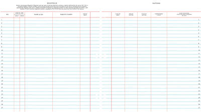 Westminster Church Register Binder Sheets   Baptisms