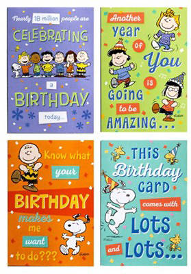 Peanuts Birthday Boxed Cards - Box of 12