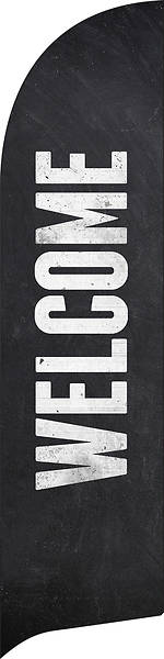 Picture of Welcome Slate Flag Banner