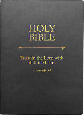 KJV Holy Bible, Trust in the Lord Life Verse Edition, Large Print, Black Ultrasoft