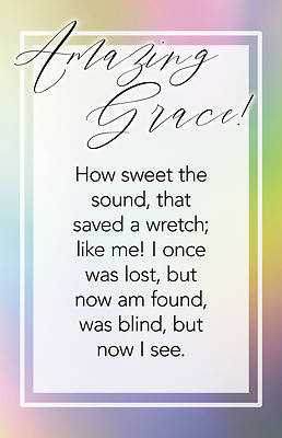 Amazing Grace How Sweet Worship Bulletin PKG 100