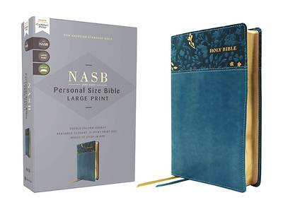 Picture of Nasb, Personal Size Bible, Large Print, Leathersoft, Teal, Red Letter, 1995 Text, Comfort Print