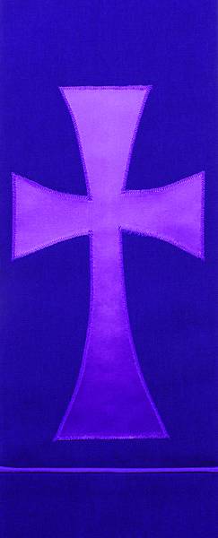 Picture of Purple Pure and Simple Cross Stole