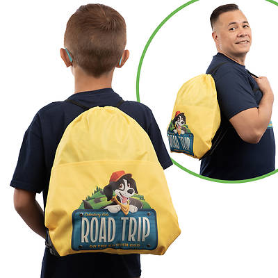 VBS 2025 Road Trip Drawstring Bag w/Pocket (Pkg of 6)