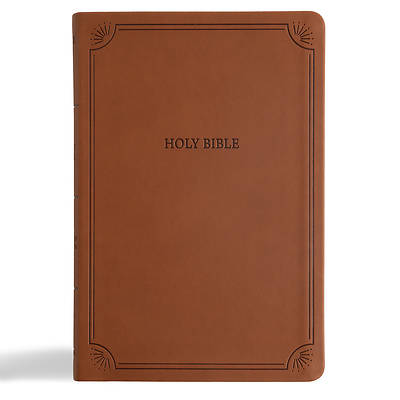 Picture of NASB Large Print Thinline Bible, Value Edition, Brown Leathertouch