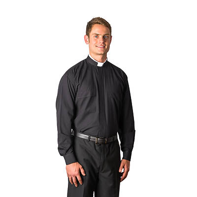 MDS Long Sleeve Tonsure Clergy Shirt