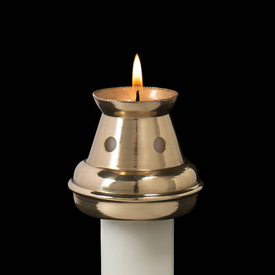 Brass Bove Style Follower for Wax Candles