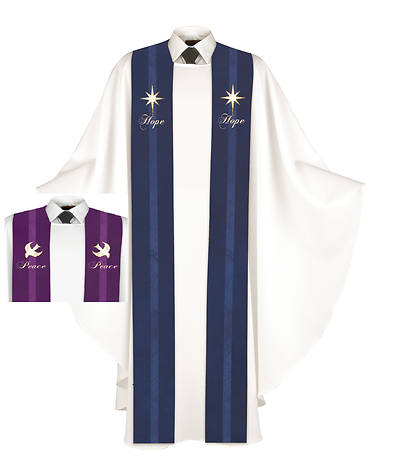 Chrismons Hope/Peace Reversible Stole