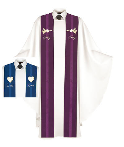 Chrismons Joy/Love Reversible Stole