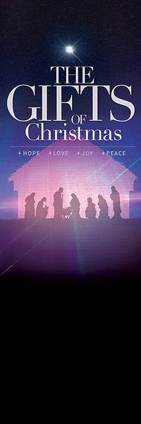 The Gifts of Christmas Advent 2' x 6' Banner
