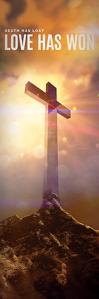 Picture of Love Has Won 2' x 6' Banner