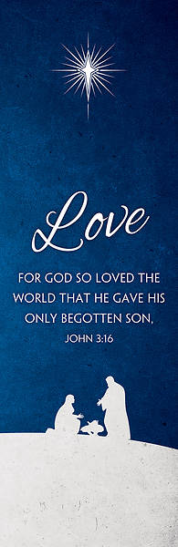 Advent Love 2' x 6' Banner