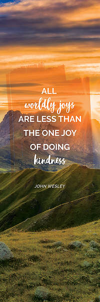 All Worldly Joys Nature Scene Words of Wesley Banner