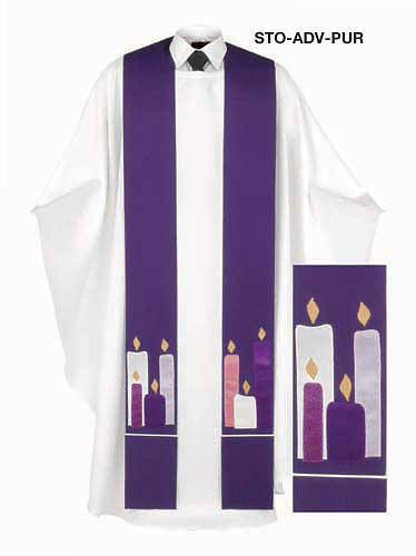 Advent and Lenten Candles Stole