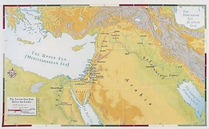 Picture of Abingdon Bible Land Map--Ancient Near East Before the Exodus
