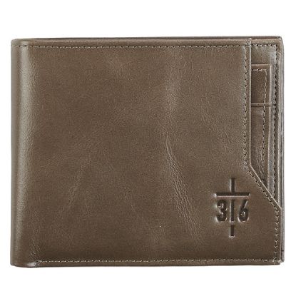 Picture of Leather Wallet John 3:16