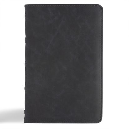 Picture of CSB Personal Size Bible, Holman Handcrafted Collection, Premium Marbled Slate Calfskin