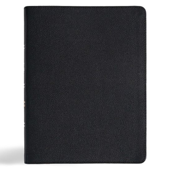Picture of CSB Men of Character Bible, Revised and Updated, Black Genuine Leather