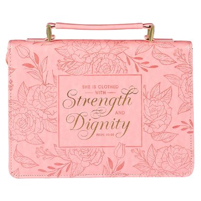 Picture of Vegan Leather Fashion Floral Bible Cover for Women