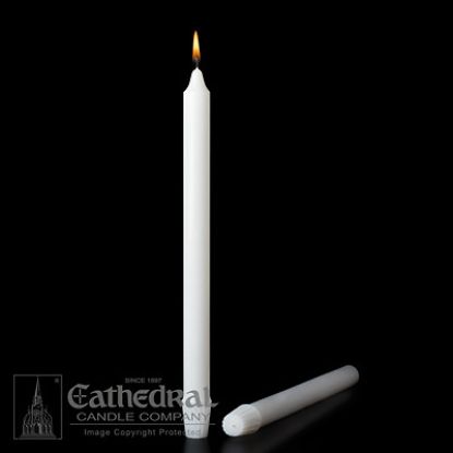 Picture of Stearic Altar Candles Cathedral 13 1/4 x 13/16 Pack of 24 Self-fitting