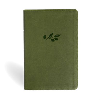 Picture of NASB Giant Print Reference Bible, Olive Leathertouch, Indexed