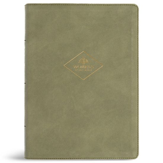 Picture of CSB Women's Study Bible, Sage Suedesoft Leathertouch