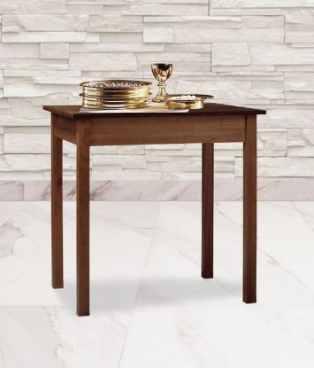 Picture of Small Communion Table - Walnut Stain