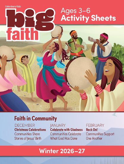 Picture of Cokesbury Kids Big Faith Winter 2026-27 Activity Sheets Ages 3-6