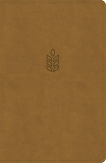 Picture of CSB Personal Size Giant Print Bible, Camel Suedesoft Leathertouch, Indexed