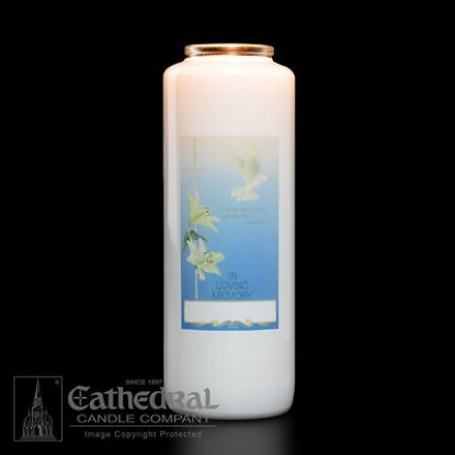 Picture of In Loving Memory 6-Day Glass Prayer Candle