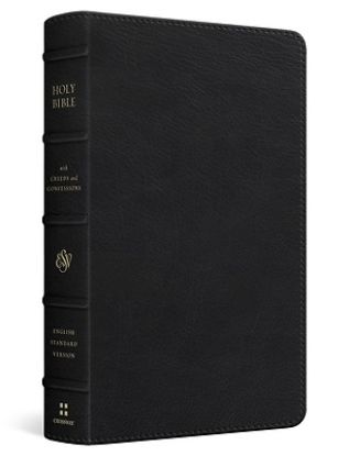Picture of ESV Bible with Creeds and Confessions (Top Grain Leather, Black)