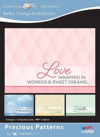 Picture of Precious Patterns Baby Congratulations Boxed Cards (Box of 12)
